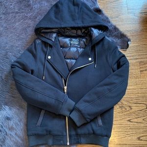 The Kooples Sport - Down Moto Hoodie